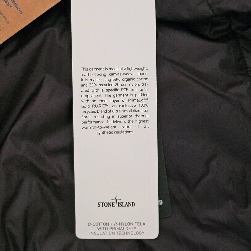 Stone Island Primaloft Insulation Hooded Fishtail Parka - Fabric - Green - Sz L - Picture 7 of 12